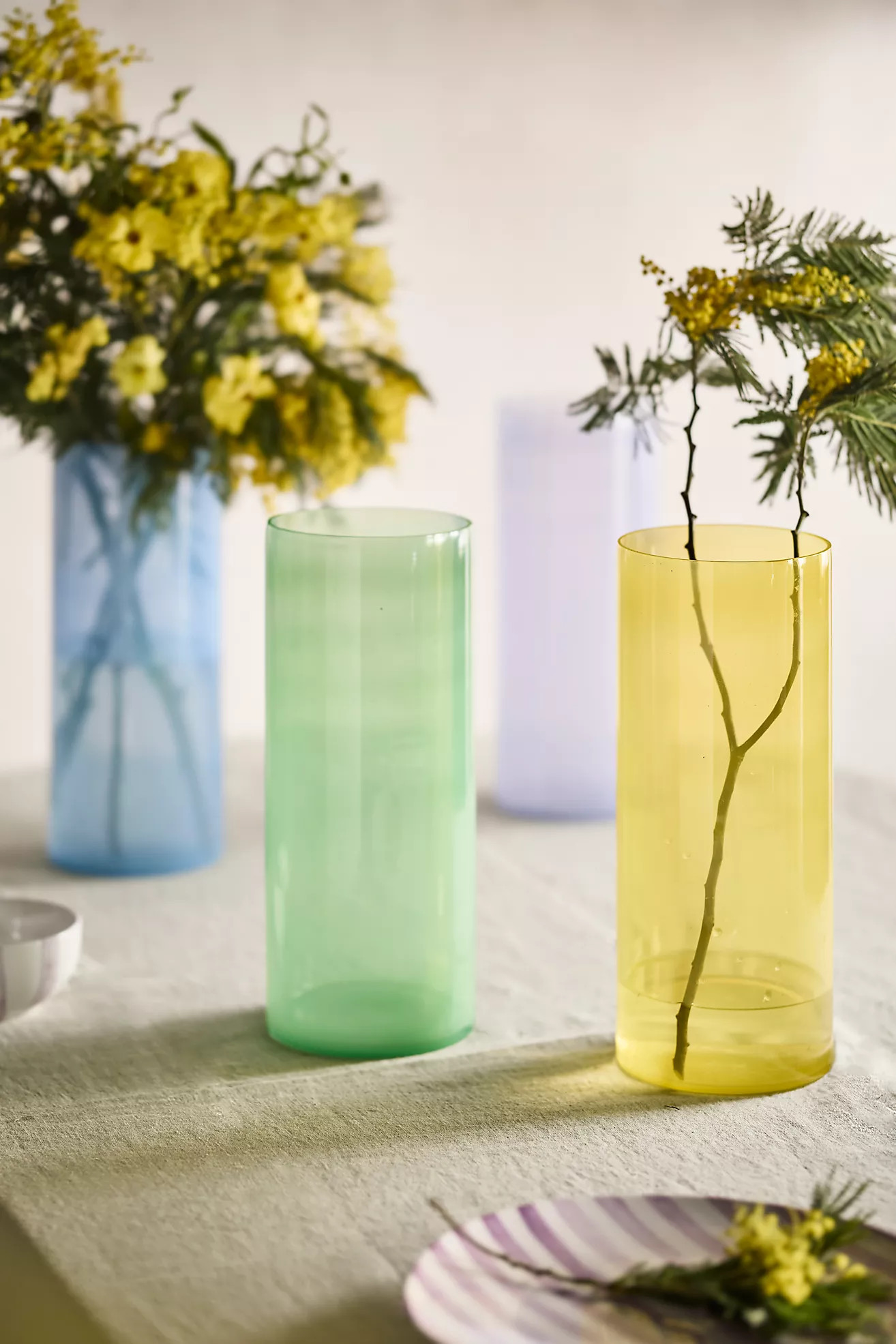 Colorful Glass Column Vase | Terrain