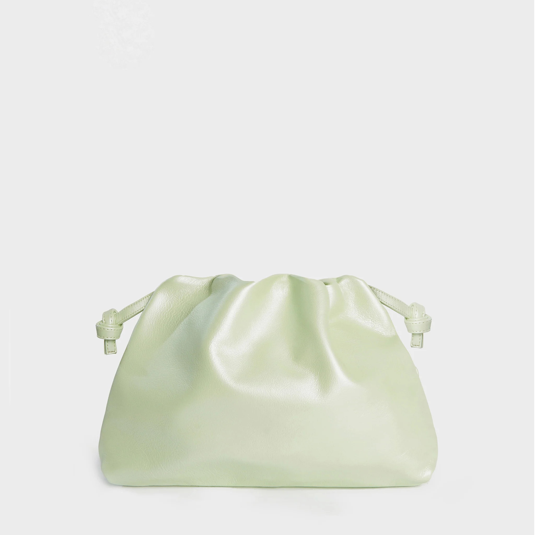 Monica- Clutch- Bag- Italian Leather- Pistachio | LEMIZ | LEMIZ