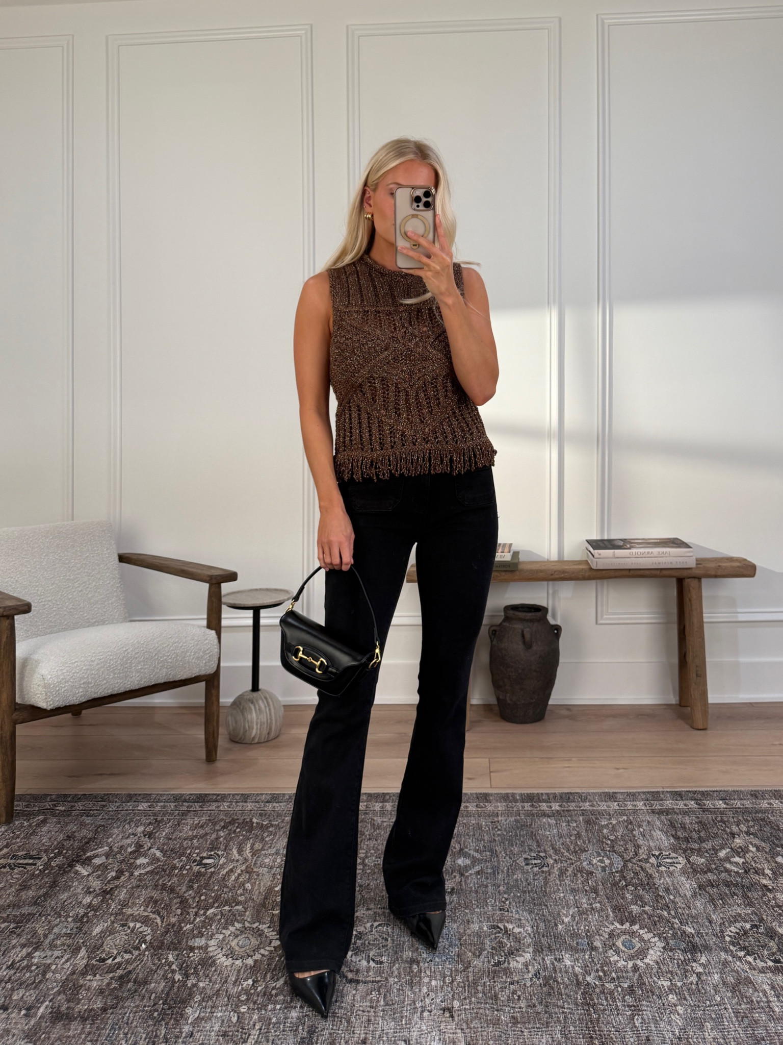 Thanksgiving outfit from Anthropologie 🦃 wearing a size small in top, 26 long in pants, shoes run tts! #kathleenpost #thanksgivinglooks #anthropologie #anthropartner @anthropologie

#LTKStyleTip #LTKSeasonal