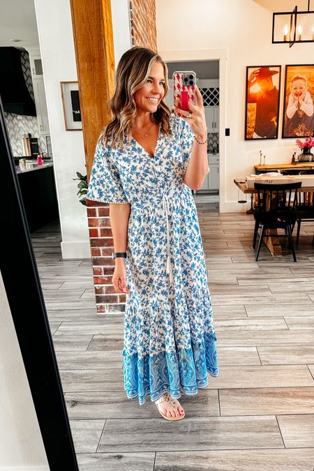 The perfect maxi dress from Amazon. Wearing a size medium. The to size 

Floral dress 
Wedding guest dress 
Baby shower dress 

#LTKwedding #LTKstyletip #LTKfindsunder50