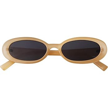 90s Sunglasses for Women Men Retro Small Oval Sunglasses | Amazon (US)