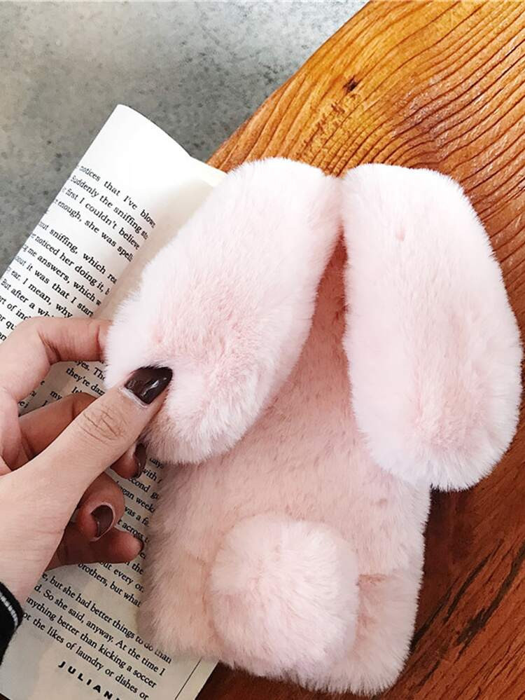 Rabbit Design Fluffy Case Compatible With iPhone | SHEIN