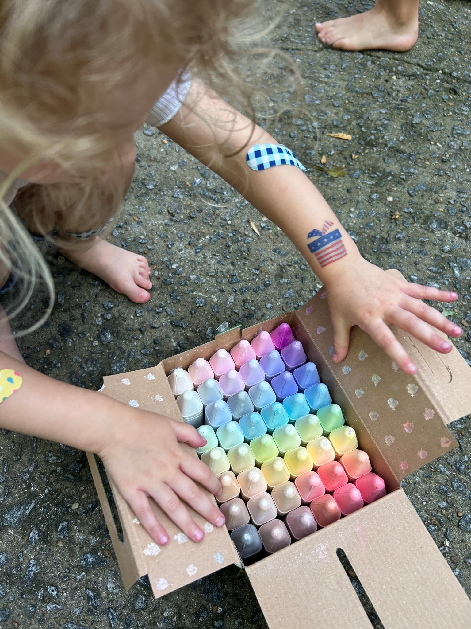 Outdoor chalk, large bucket 
Kids summer activities
Found at target 

#LTKKids #LTKHome #LTKSeasonal