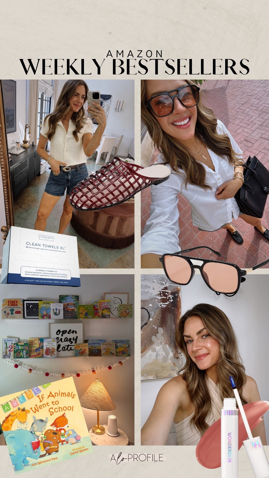 AMAZON BESTSELLERS✨
1. Lip Stain (Shade: Lovely)
2. Season Books
3. Clean Skin Towels 
4. Jelly Mules
5. Sunglasses



#LTKBeauty #LTKStyleTip #LTKKids