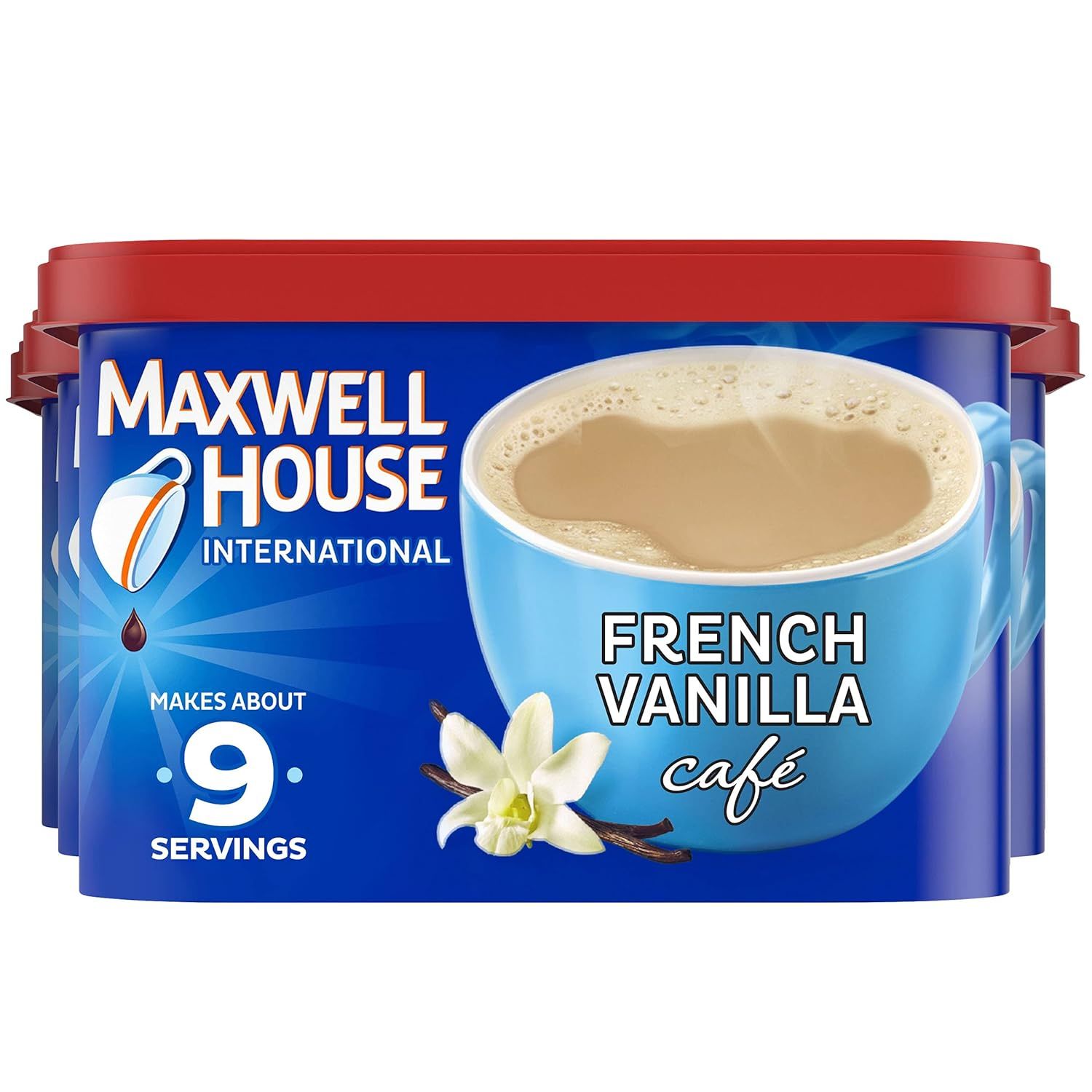 Maxwell House International French Vanilla Café-Style Instant Coffee Beverage Mix (4 ct Pack, 8.... | Amazon (US)