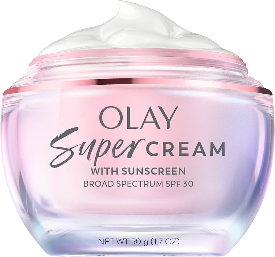 Olay Super Cream with Sunscreen SPF 30, Lightweight Face Moisturizer with Sun Protection, 5-in-1 ... | Amazon (US)