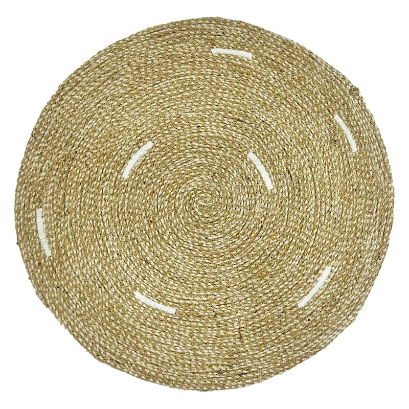 Natural Jute Round Placemat, 15" | At Home