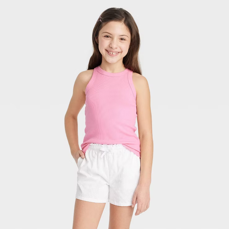 Girls' Ribbed Tank Top - Cat & Jack™ | Target