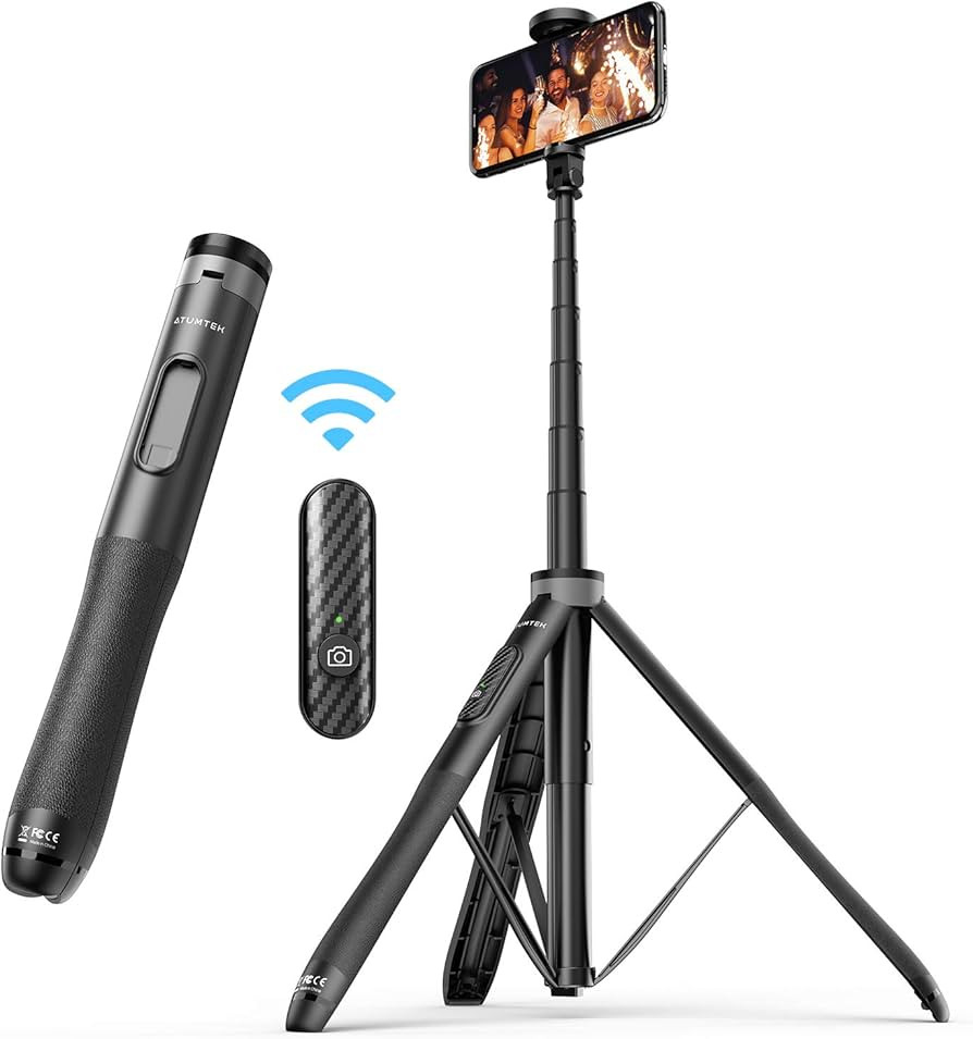 ATUMTEK 51" Selfie Stick Tripod, All in One Extendable Phone Tripod Stand with Bluetooth Remote 3... | Amazon (US)