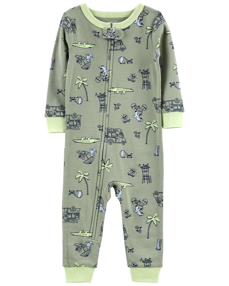 Baby 1-Piece Shark 100% Snug Fit Cotton Footless PJs | Carter's