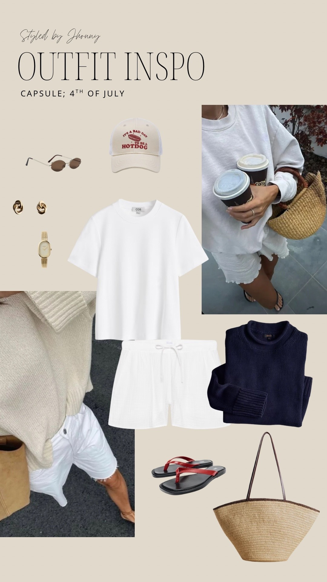 Last minute 4th of July outfit #capsulewardrobe #4thofjuly