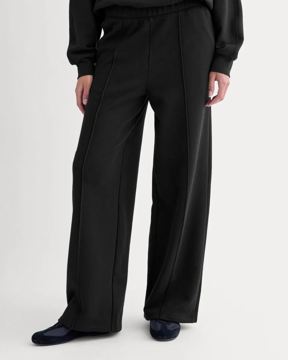Lightweight Terry Pintuck Sweatpant | Black | Everlane