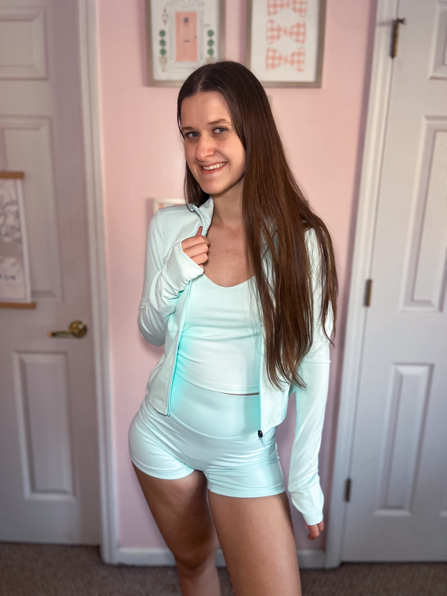 This new Aqua Aura color from Fabletics is so stunning! The perfect spring activewear pieces! I absolutely love these workout tops, I have several colors now and truly cannot reccomend them enough! Linking all my favorite pieces in this new stunning color! 

#LTKSeasonal #LTKActive #LTKfitnessgoals