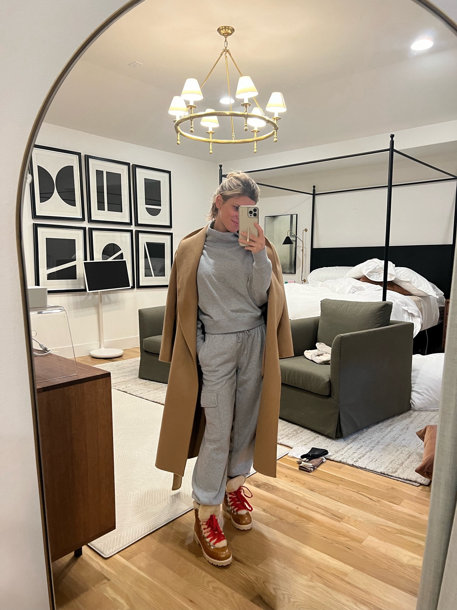 Wearing XS in set and 2xs in coat  