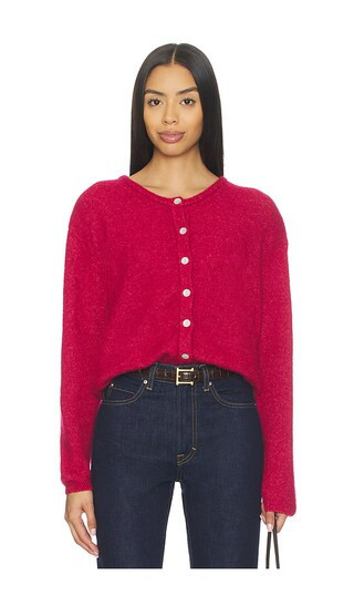 American Vintage Vito Cardigan in Red. - size L | Revolve Clothing (Global)