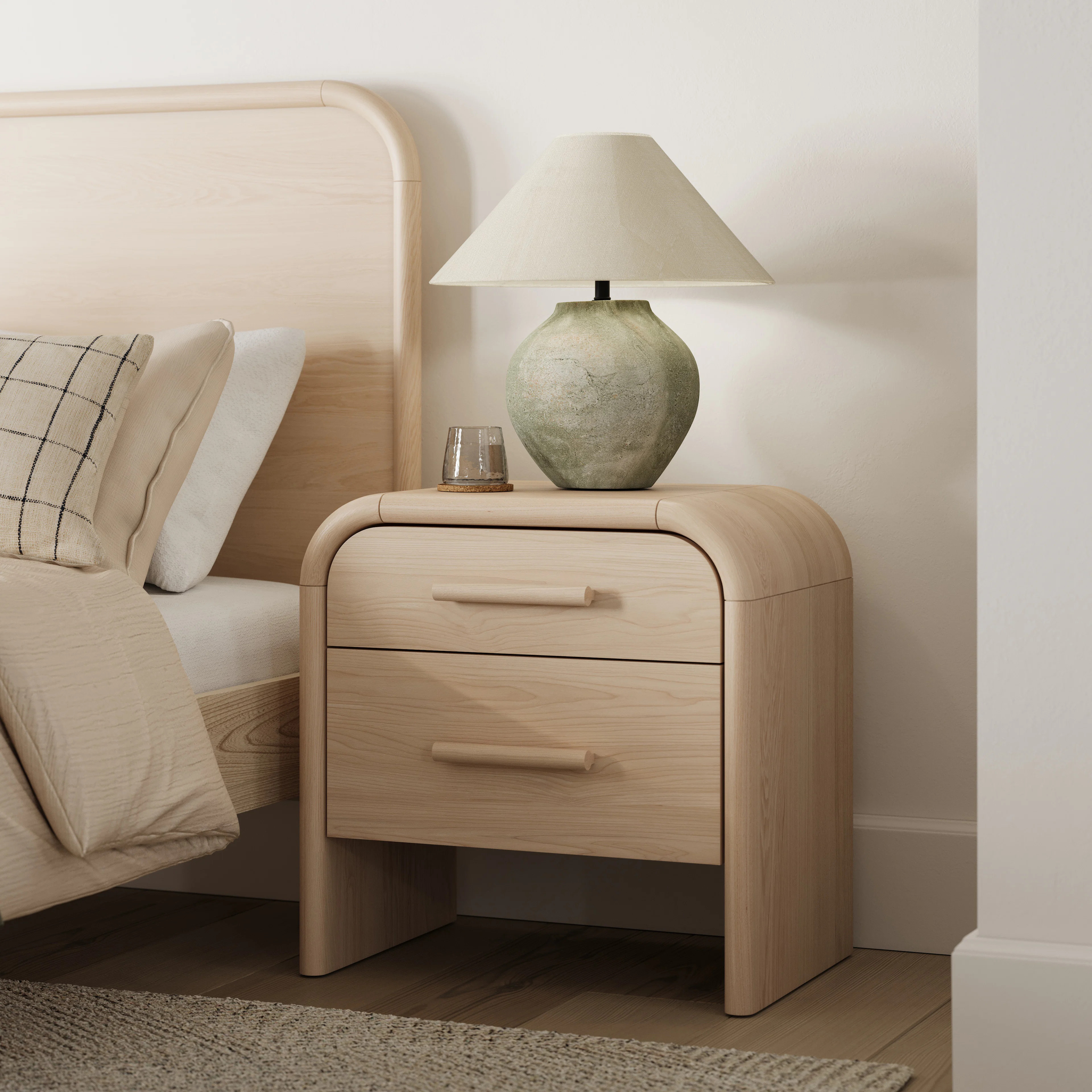 Faydra 2-Drawer Nightstand - Natural Ash | Article
