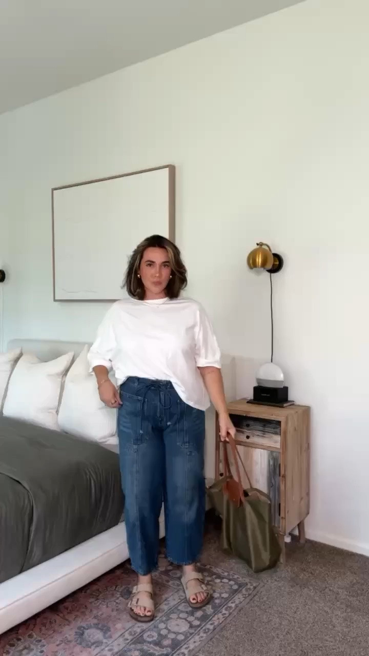 Cute & casual transitional summer outfit! This tee is amazing quality and it's amazon. My all time favorite amazon jeans too. Comes in different washes I have them all.  

Summer outfits, midsize, size 10, casual everyday outfit, amazon fashion

#LTKMidsize #LTKSeasonal #LTKootd