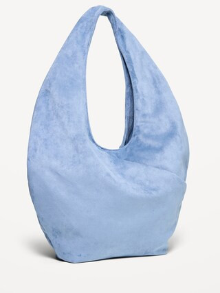 Oversized Suede Hobo Bag | Old Navy (US)