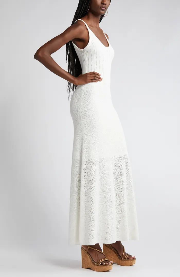 MOON RIVER Palm Tree Embroidered Knit Maxi Dress | Nordstrom | Nordstrom