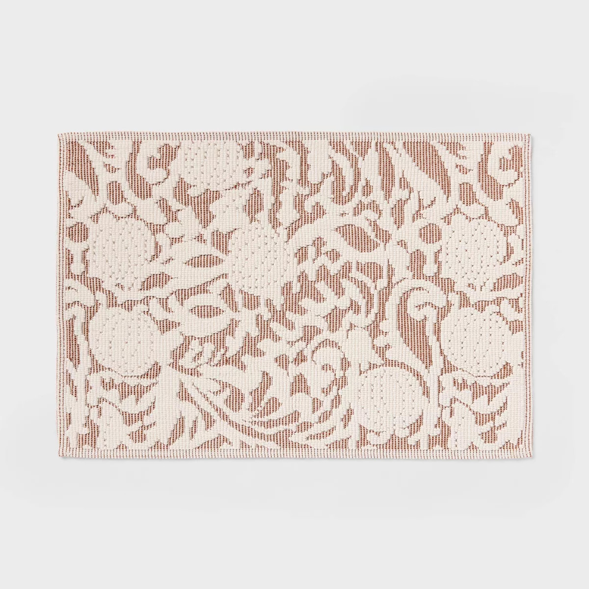 20"x30" Botanical Pumpkins Harvest Bath Rug Ivory/Brown - Threshold\u2122 | Target