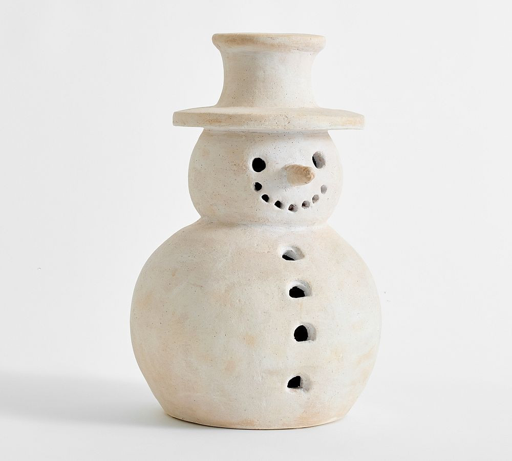 Terracotta Snowman | Pottery Barn (US)