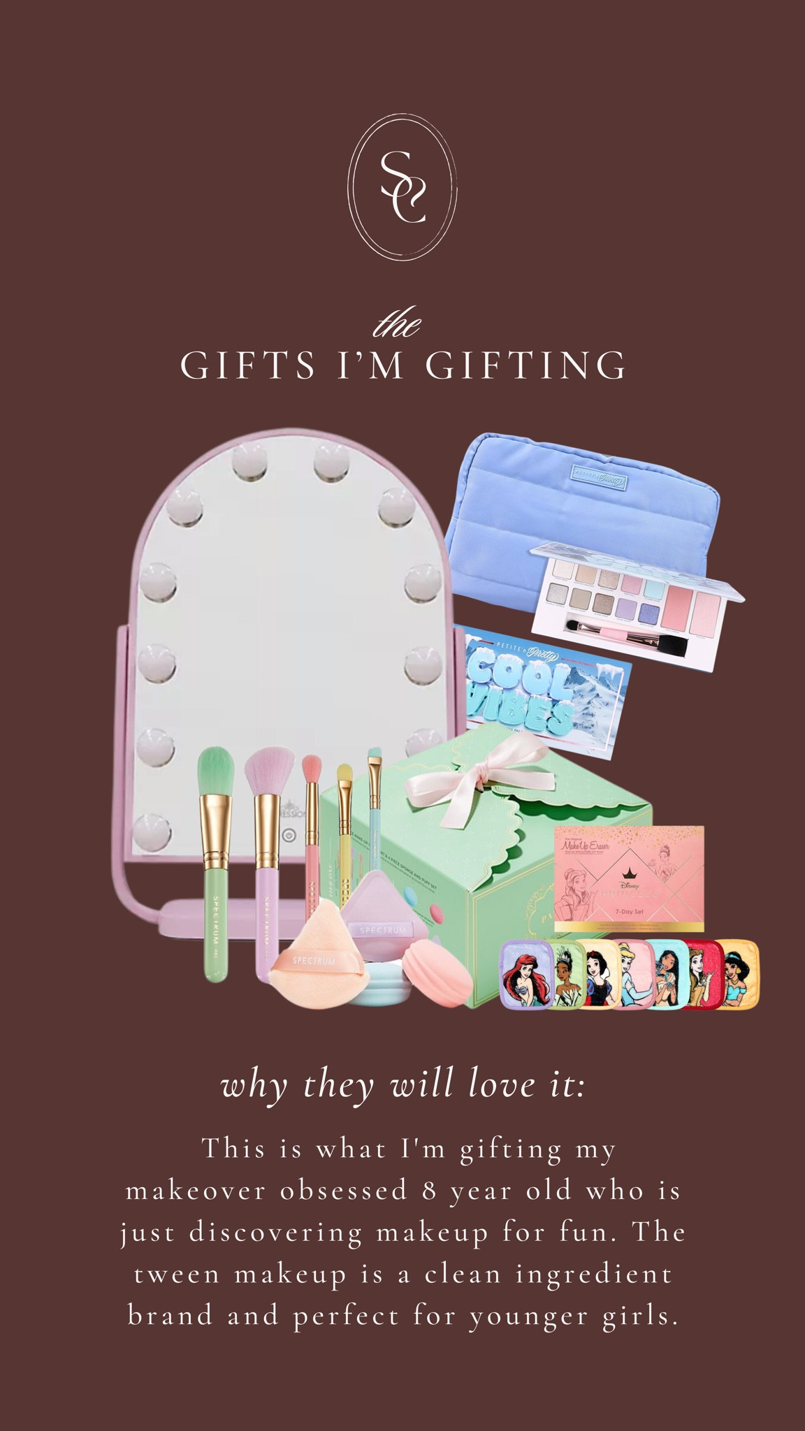 What I’m gifting my 8 year old daughter who is just exploring makeup for fun. The makeup brand is clean beauty and especially made for little girls and tweens.

#petitenpretty #tweenmakeup #teenmakeup #tweenbeauty #teenbeauty #tweenskincare #teenskincare #teengirlgifts #tweengirlgifts #giftguideforteens #giftguidefortweens 

#LTKGiftGuide #LTKBeauty #LTKKids