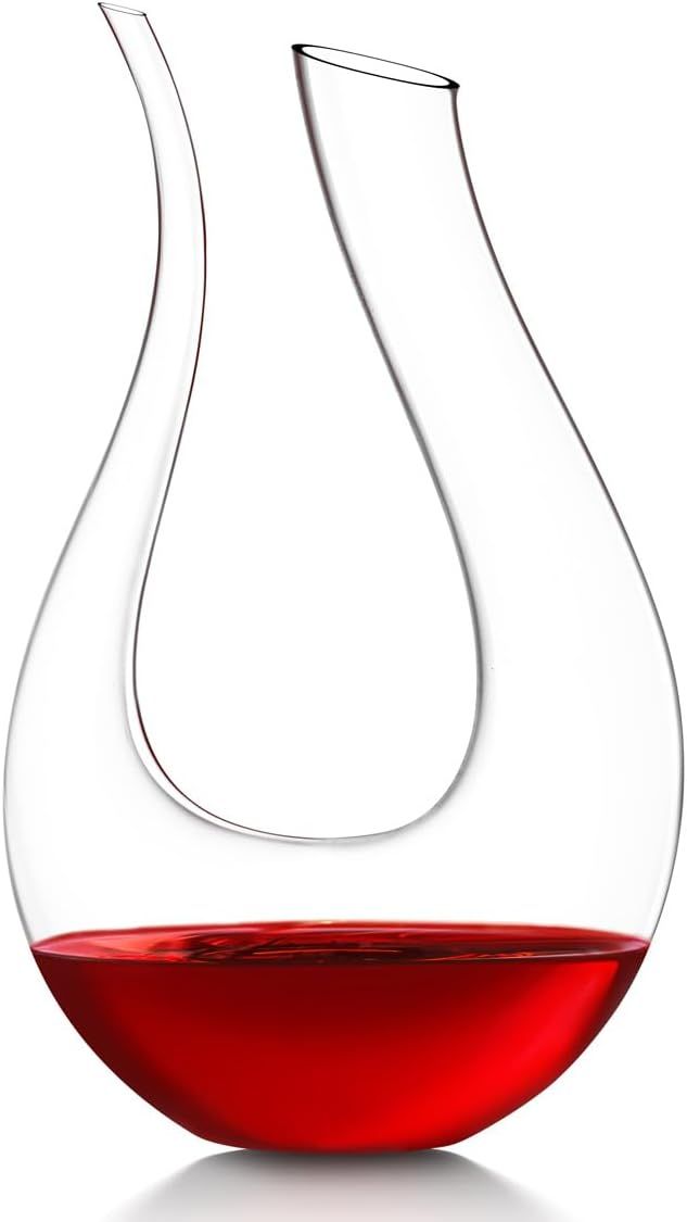 WBSEos Wine Decanter with Aerator,Crystal Glass Wine Carafe and Purifier for Home Bar 1.5L Lead-f... | Amazon (US)
