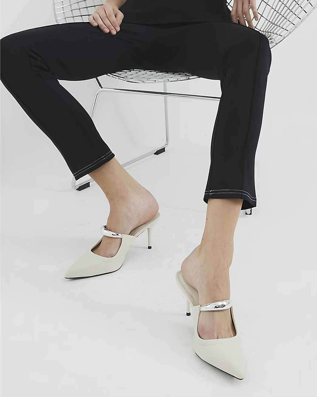 White Court Heel Shoes | River Island UK & IE