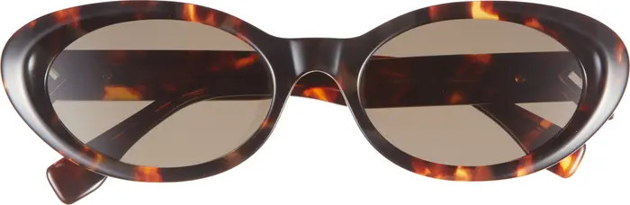 'Fendi Diamonds 53mm Oval Sunglasses | Nordstrom