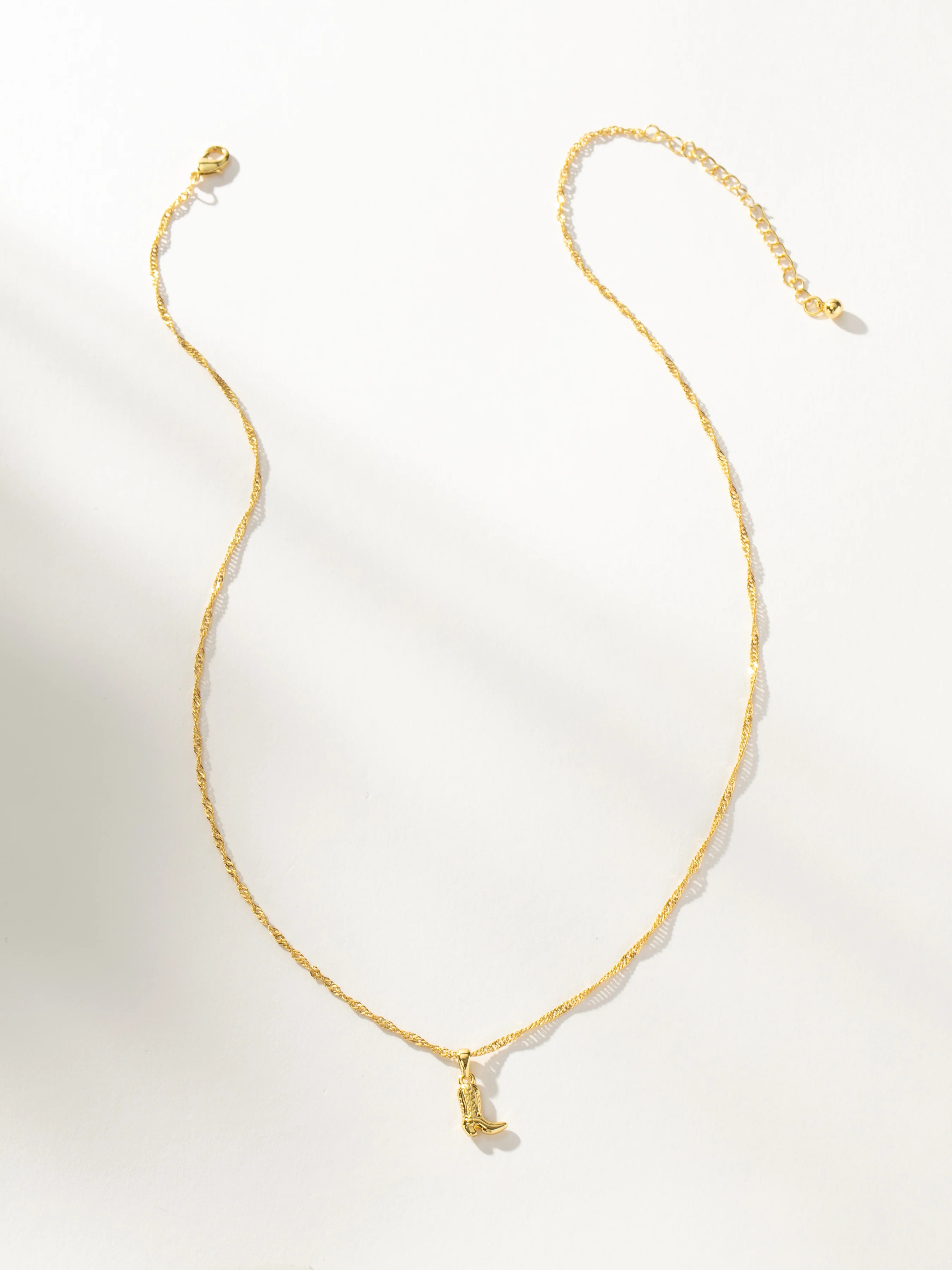 Cowboy Boot Pendant Necklace | Uncommon James