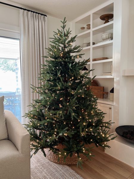 Linking our Christmas tree and tree collar here! We have 8’ ceilings and this is the 6.5’ tree 

#LTKHoliday #LTKhome #LTKSeasonal
