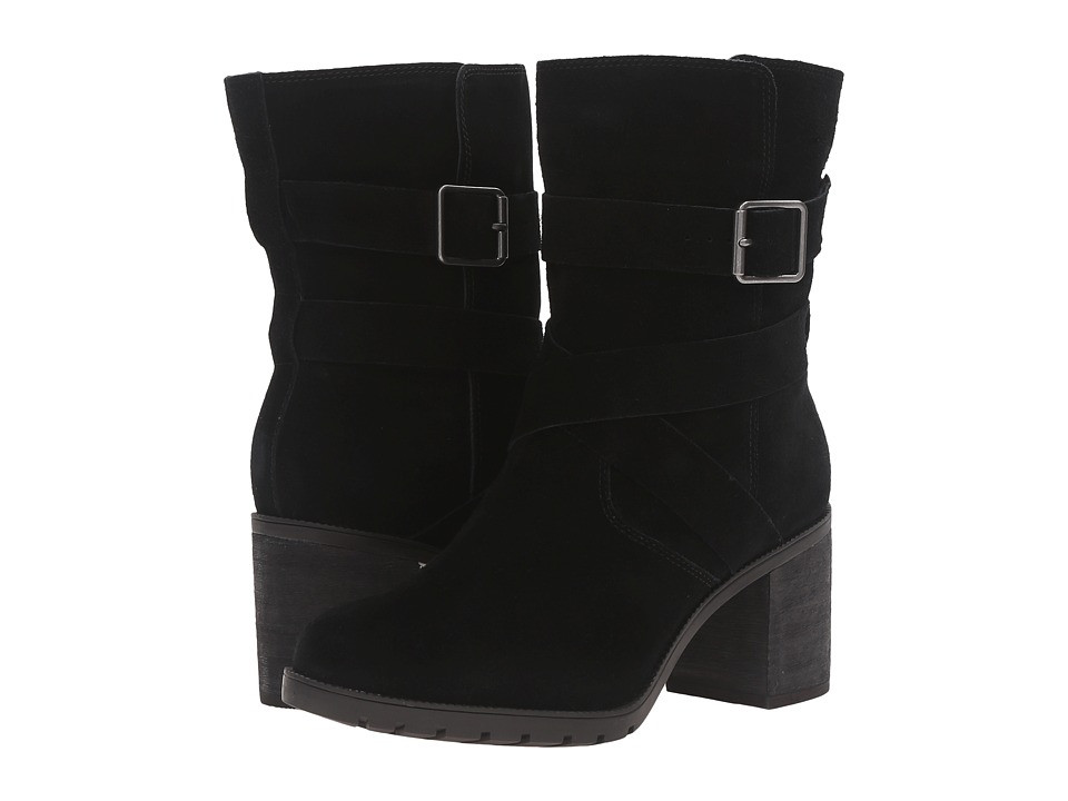 Clarks Malvet Doris (Black Suede) Women's  Boots | 6pm
