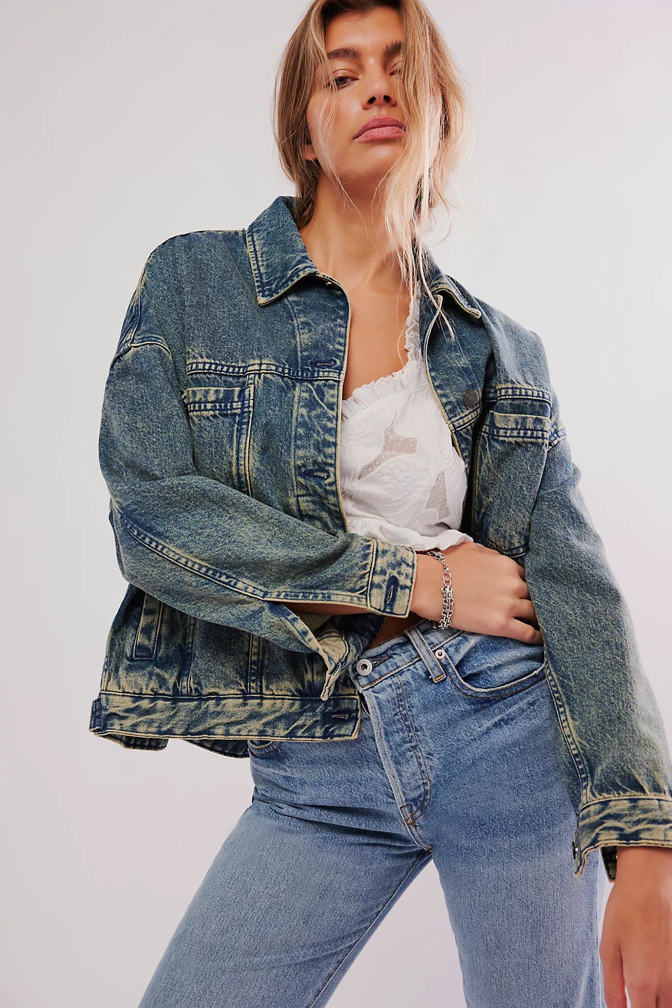 We The Free Opal Swing Denim Jacket | Free People (Global - UK&FR Excluded)