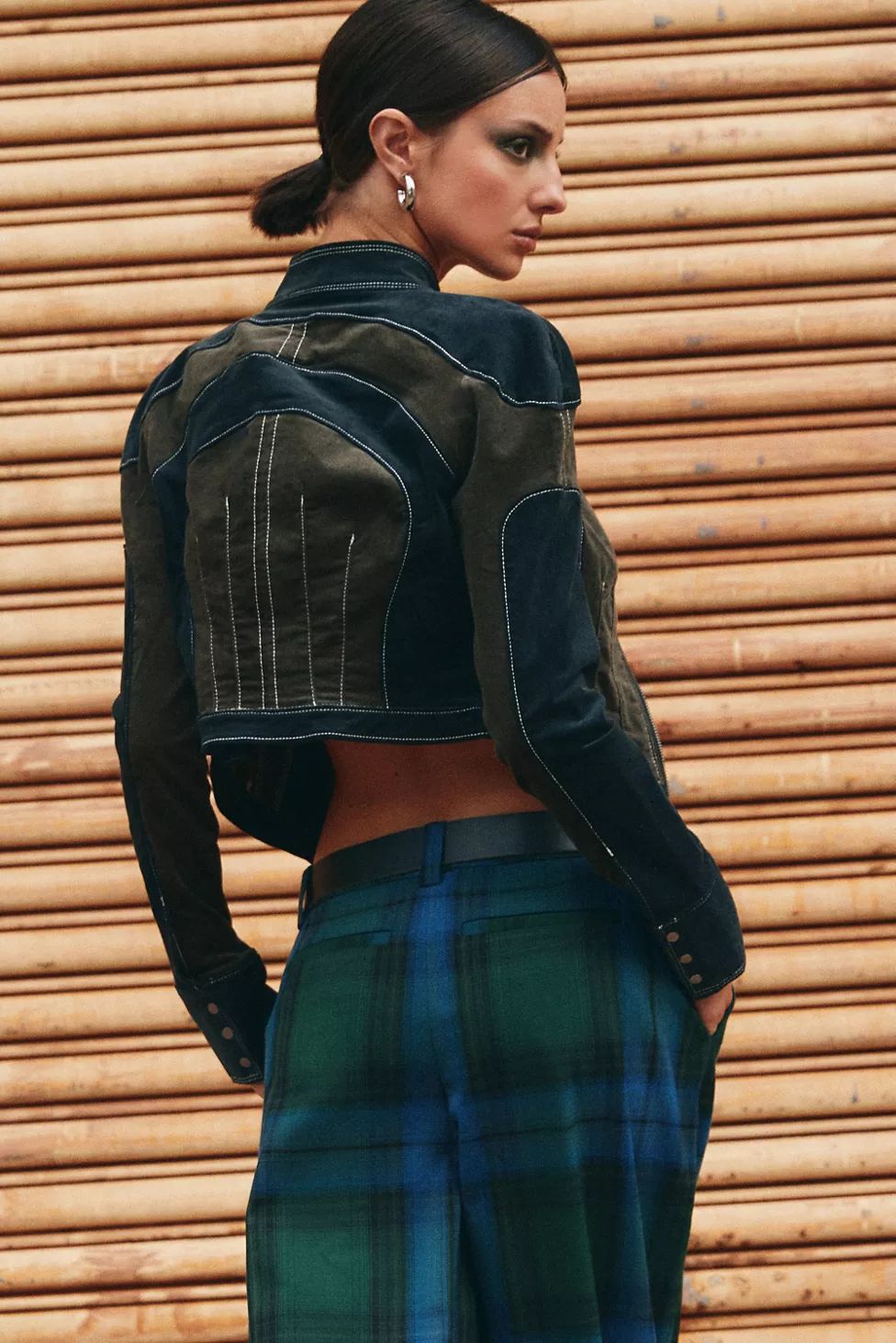 BDG Terreto Cropped Racer Moto Jacket | Urban Outfitters (US and RoW)
