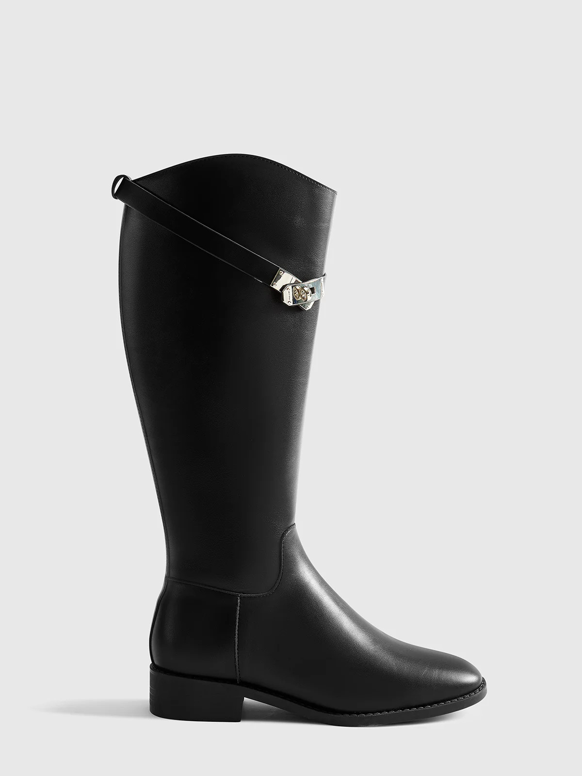 Belted Knee-High Knight Boots | Commense