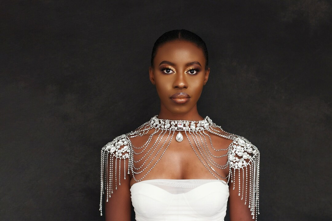 Bridal Choker Shoulder Statement Tassel Necklace Jewellery - Etsy | Etsy (US)