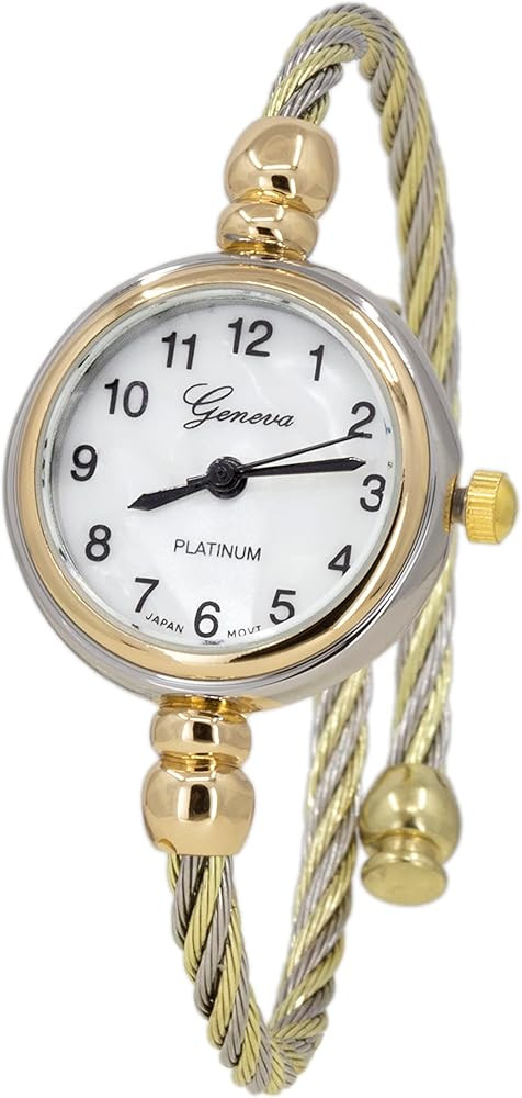 Blekon Collections Women's Cuff Watch - Round Analog Display Arabic Numbers 23mm Case Wire Bracel... | Amazon (US)