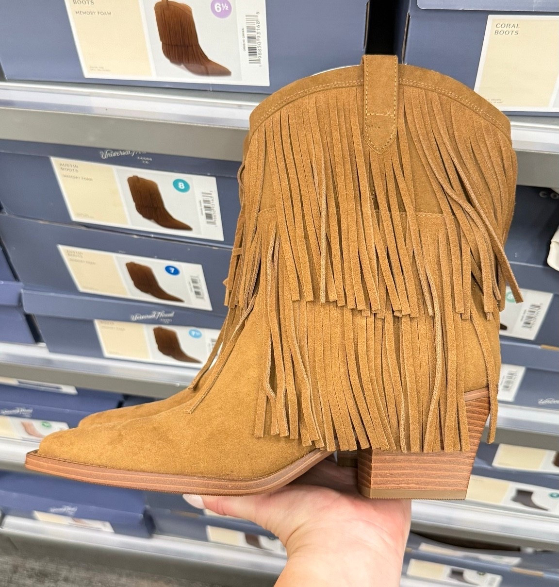 Brown fringe suede ankle booties memory foam insole comfortable 

These fall boots are a must for your autumn wardrobe, chic, comfortable, and ready for everything from family photos to country concerts to work to thanksgiving outfits to date night. With suede finishes, adjustable shafts, and pair-well styling, they’re the perfect boot to elevate sweaters, skirts, or jeans.

fall boots, ankle booties women, trending boots, fall footwear, chic boots outfit, cozy fall boots, boot style for fall, leather boots women, fall outfit boots, tall boots 

#LTKFindsUnder50 #LTKStyleTip #LTKShoeCrush