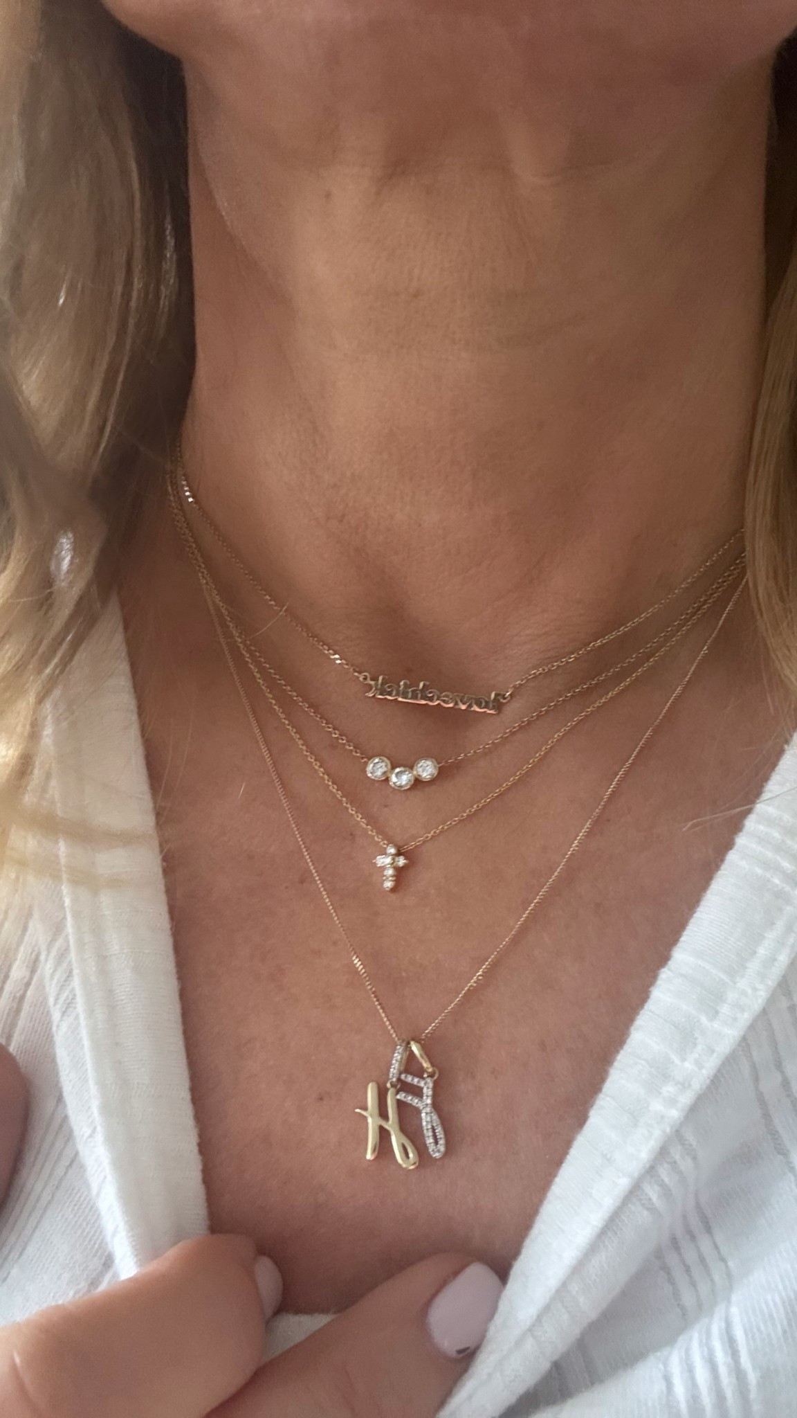 New addition to the family. This baby cross has completed my necklace stack and I’m obsessed. ❤️

#LTKOver40 #LTKStyleTip