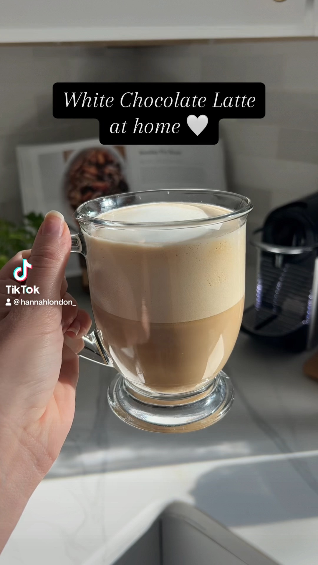White chocolate mocha latte at home 🤍 Using the nespresso pixie with the Starbucks blonde roast pods. 

#LTKhome #LTKGiftGuide