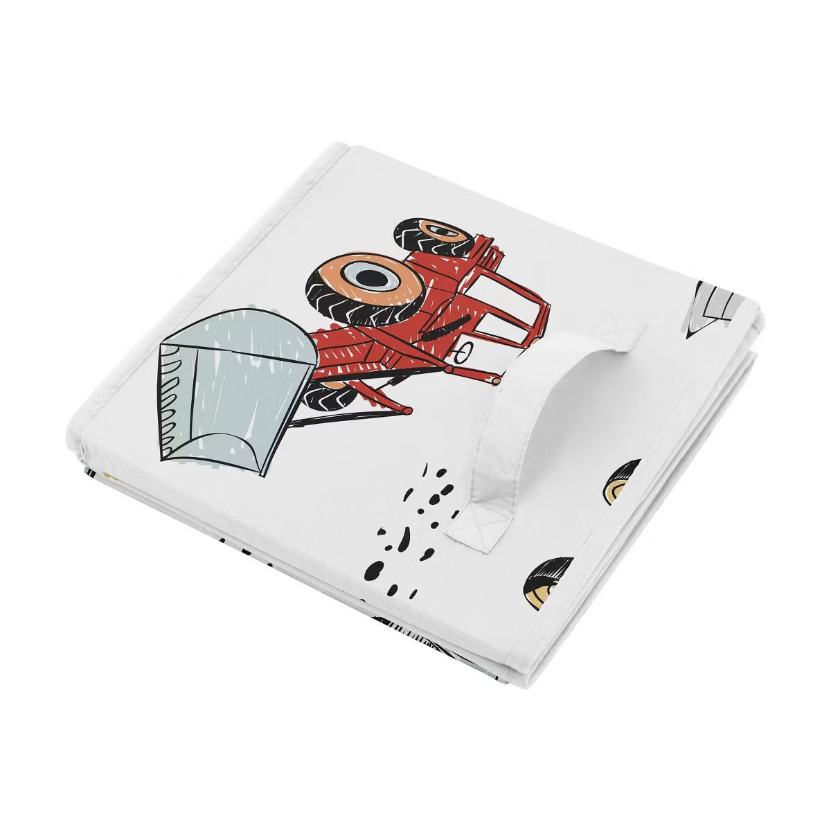 Construction Truck Kids' Fabric Storage Toy Bin - Sweet Jojo Designs: Polyester, Rectangle, 2310 ... | Target