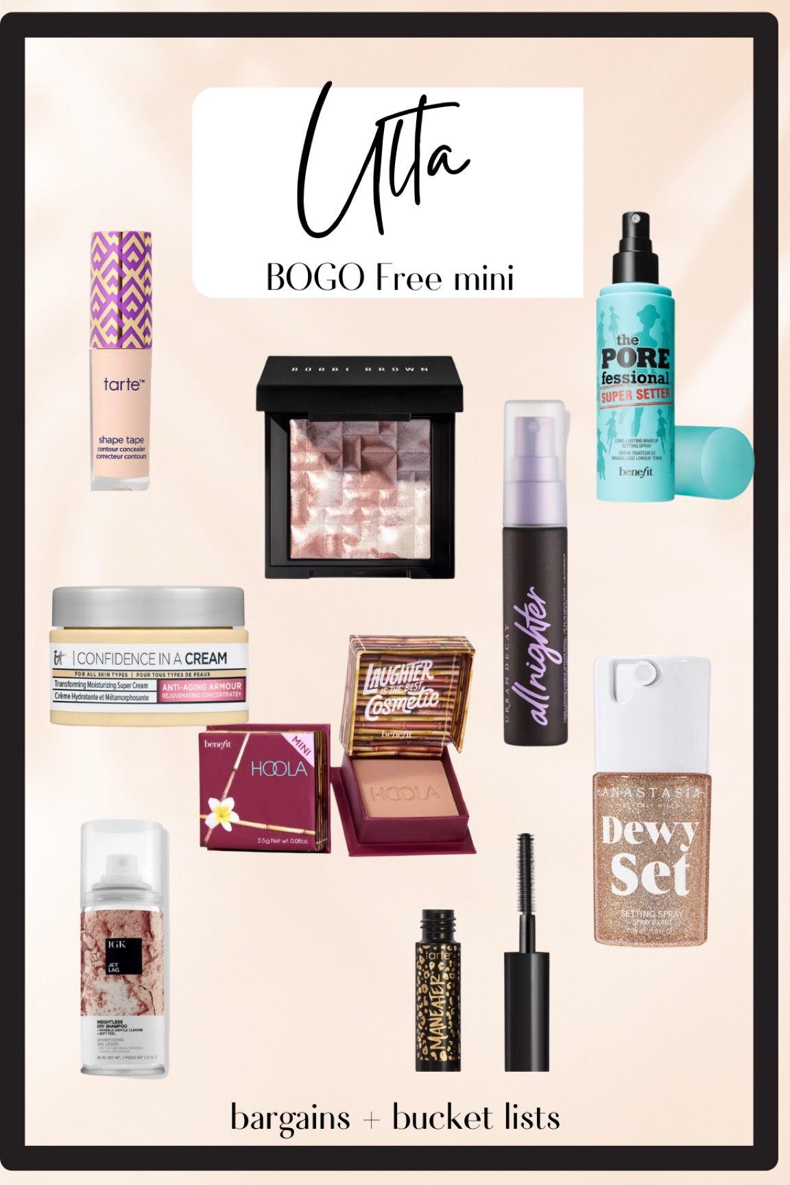 Ulta haul, ulta mini sale, bogo sale, makeup finds, tarte shape tape, makeup sale

#LTKbeauty #LTKsalealert