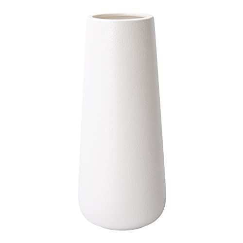 11 Inch Cream White Ceramic Flower Vase for Home Décor, Design Box Packaged, VS-SW-11 | Amazon (US)