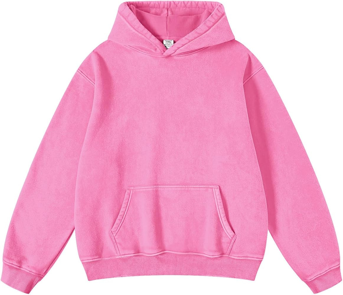 Dnzzs Womens Oversized Hoodie Acid Wash Hoodie Vintage Sweatshirt Heavyweight Fleece Cotton Stree... | Amazon (US)