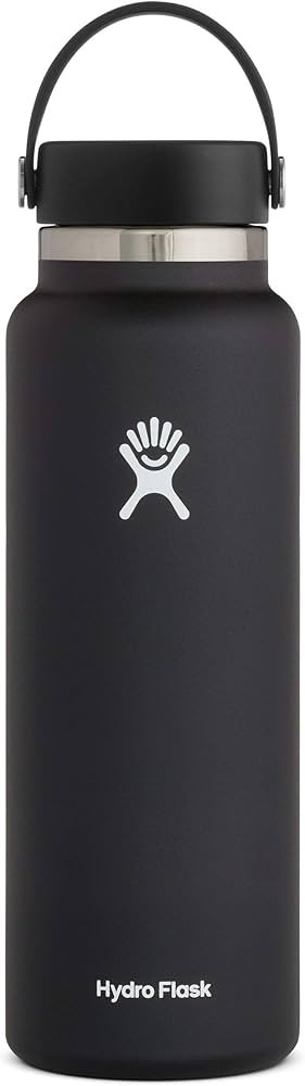 Hydro Flask Stainless Steel Wide Mouth Water Bottle with Flex Cap and Double-Wall Vacuum Insulati... | Amazon (US)