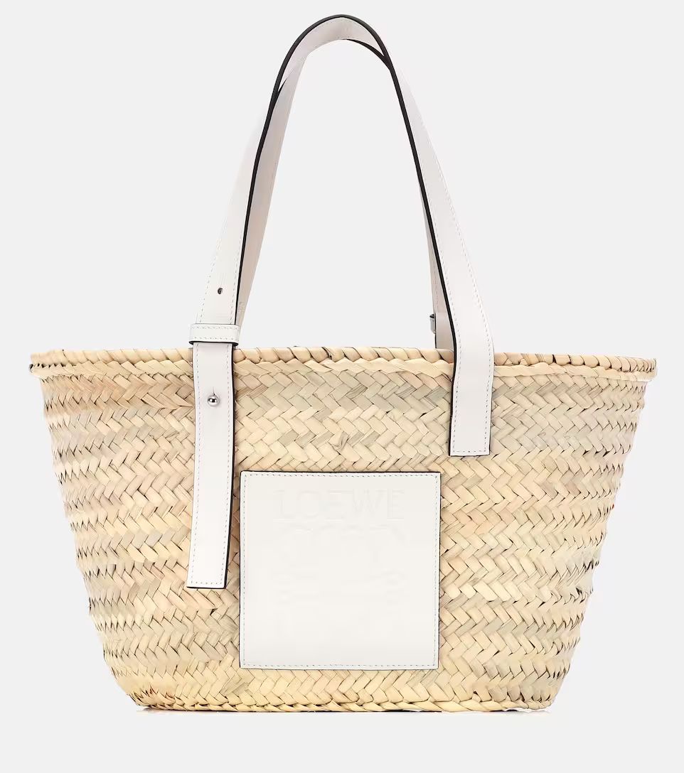 Medium leather-trimmed basket tote | Mytheresa (US/CA)