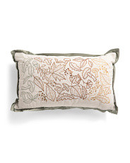 14x24 Tavia Leaves Pillow | Throw Pillows | Marshalls | Marshalls