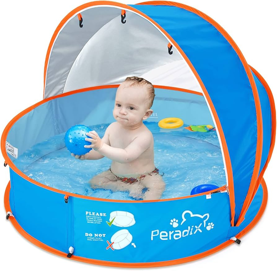 Peradix Paddling Pool for Kids & Pets Infant Ball Pit Tent, Baby Beach Tent, Toddler Wading Pool ... | Amazon (US)