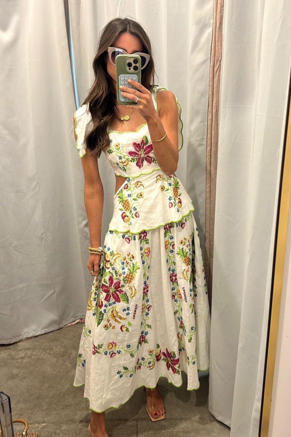knee length dresses for ladies Farm Rio Women's Tropical Romance Maxi Dress