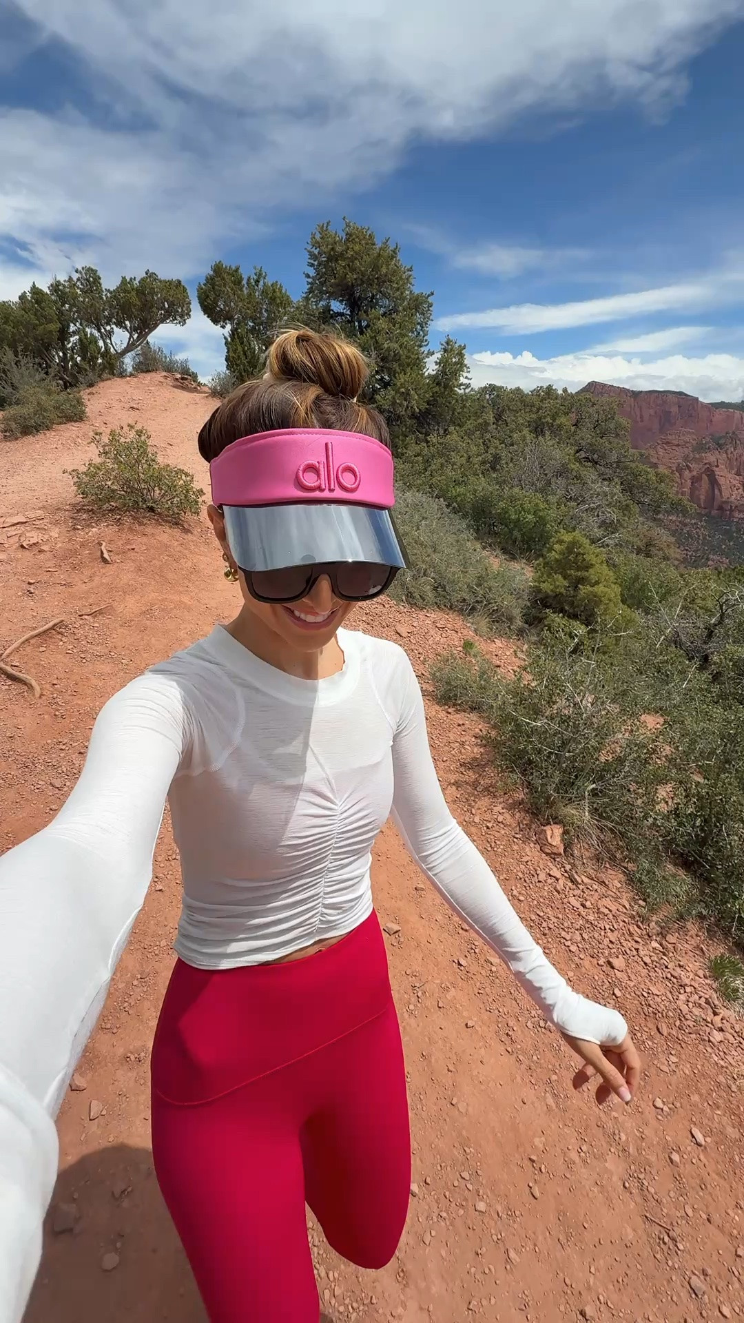 My Zion hiking outfit. Spanx matching set in XS. Code LISAMARIEXSPANX on first time orders. Spanx compression leggings and squareneck tank top. Free People ruched tempo tee in XS. Merrell hiking boots are TTS. Hiking style. Hiking outfit. Activewear.

#LTKootd #LTKfitnessgoals #LTKActive